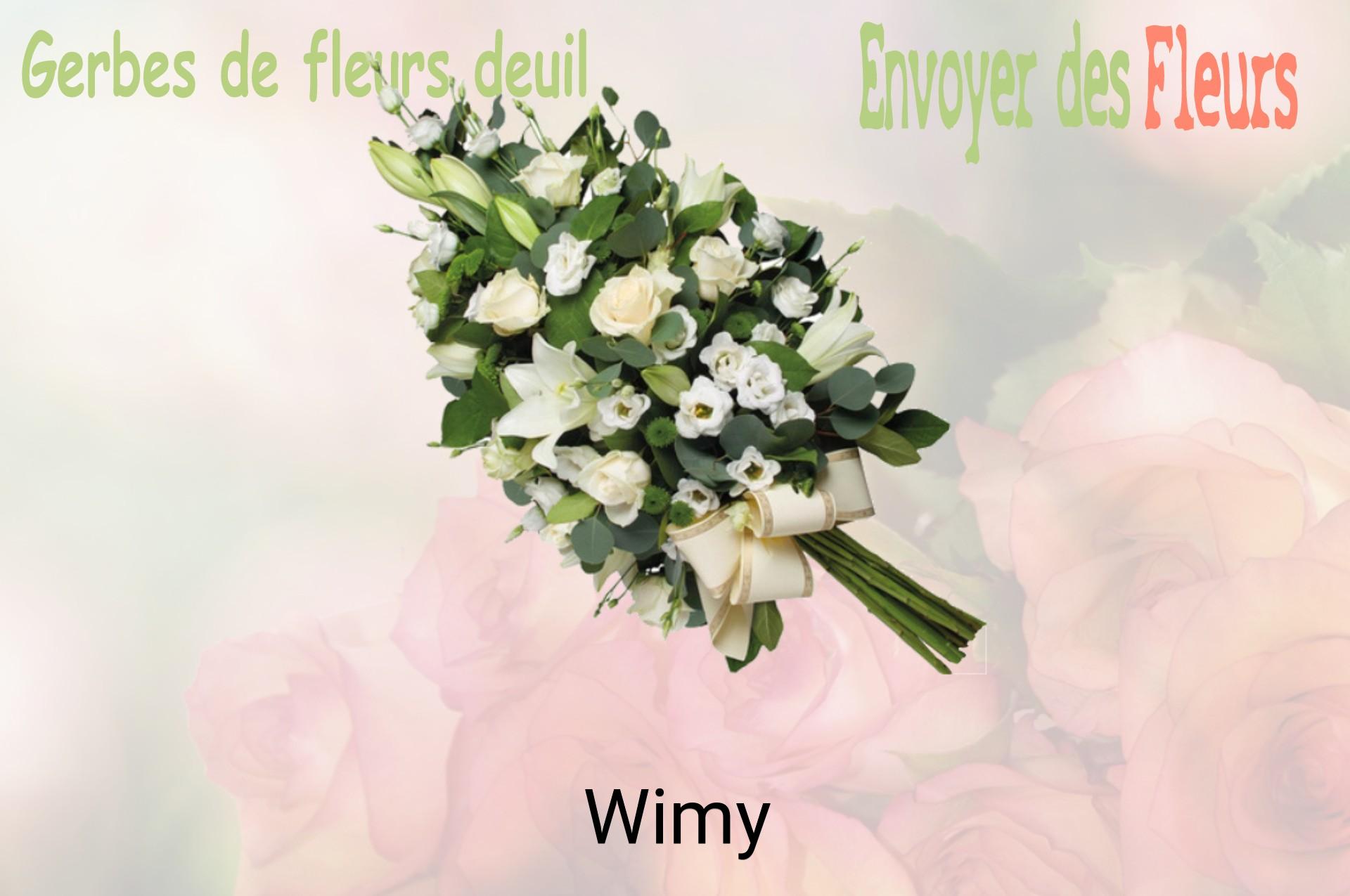 Gerbe de fleurs de deuil livrée à Wimy
